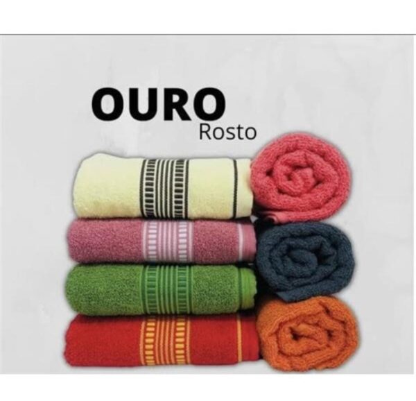 TOALHA DE ROSTO OURO 50 X 75 C/ 10 UNIDADES