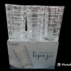 JOGO DE COPO TOPAZIO 380ML 6 PCS - KEHOME