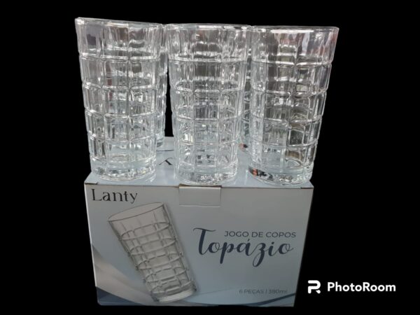 JOGO DE COPO TOPAZIO 380ML 6 PCS - KEHOME