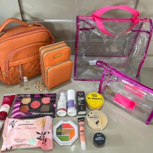 KIT MIX MAQUIAGEM 12 PCS(1BOLSA E 1 CARTEIRA)