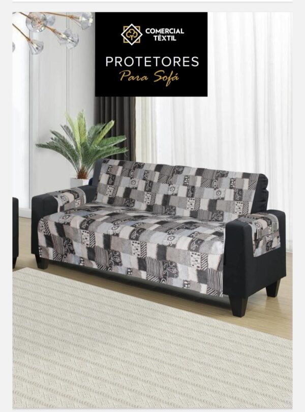 PROTETOR DE SOFA 2 E 3 LUGARES (COMERCIAL TEXTIL)