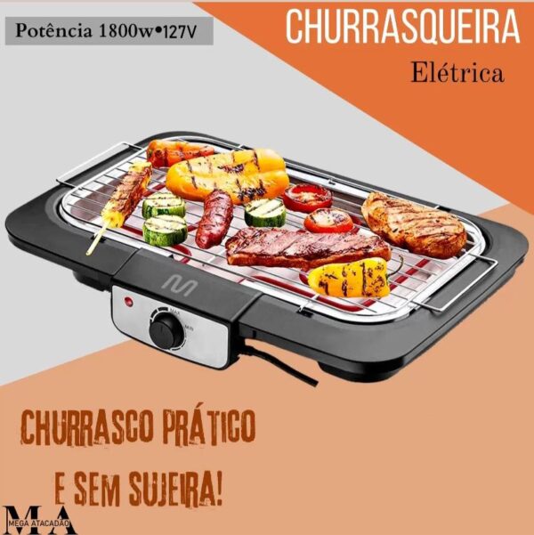 CHURRASQUEIRA ELETRICA MULTILASER 127V GOURMET GO131