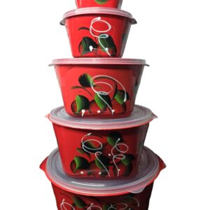 JOGO DE POTE 5 PCS ESTAMPADO