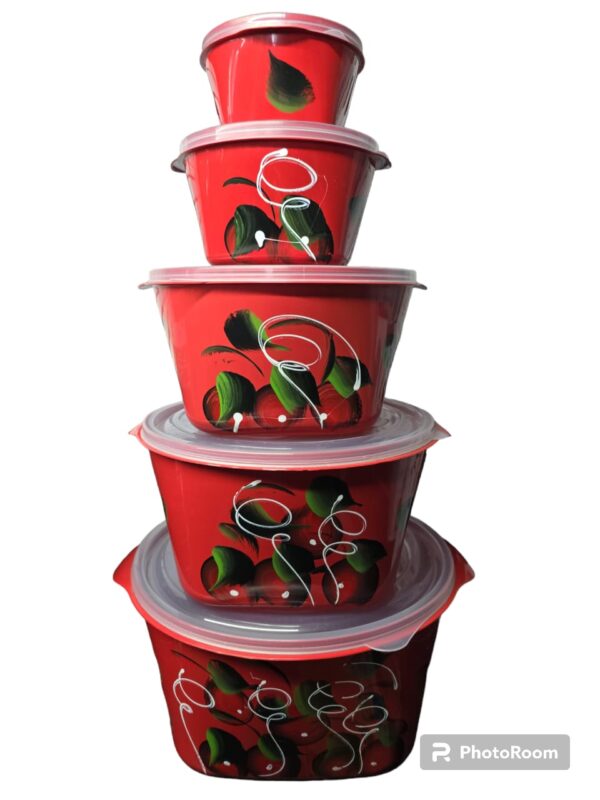 JOGO DE POTE 5 PCS ESTAMPADO