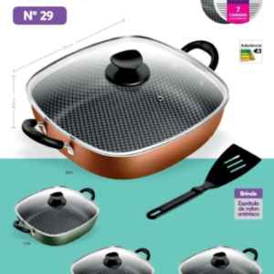 FRIGIDEIRA WOK QUADRADA Nº29 T/V - PATOLUX