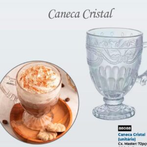JG CANECA DE CRISTAL TRANSPARENTE 190ML 6 PCS - KEHOME