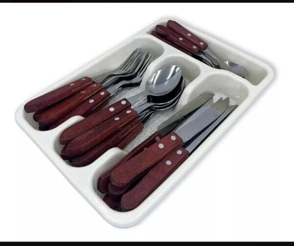 JG DE FAQUEIRO CABO DE MADEIRA C/ 24 PCS - KEHOME