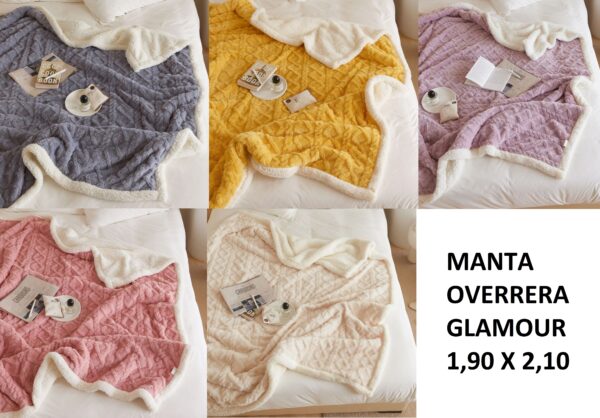 MANTA OVERRERA GLAMOUR 1,90 X 2,10 - OCRAM