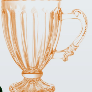JG DE CANECA DE CRISTAL AMBAR 190ML C/ 6 PECAS - KEHOME