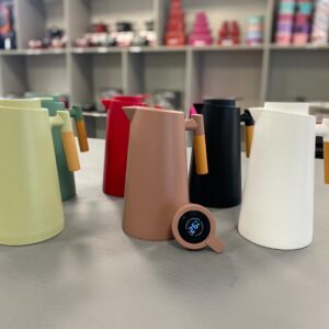 GARRAFA TERMICA DE CAFE/CHA 1L COM TERMOMETRO DIGITAL