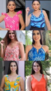 BLUSA DE VISCOSE COM ALCINHA C/ 10 PECAS (REIS)