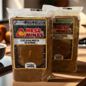 DOCE MESA DE MINAS EM BARRA 400GR MISTO C/ 12 UNIDADES