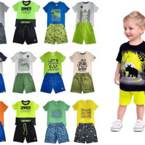 CONJUNTO INFANTIL MASCULINO VERAO 2 A 14 C/ 10 KITS