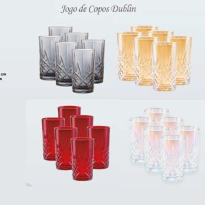 JG DE COPO DUBLIN COLOR 360ML C/ 06 UNIDADES - KEHOME