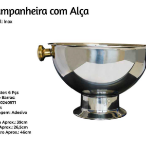 CHAMPANHEIRA C/ ALCAS INOX - KEHOME
