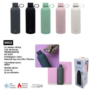 GARRAFA TERMICA ESSENTIAL A VACUO 500ML - KEHOME