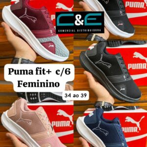 TENIS FEMININO/MASCULUNO PUM FIT+ C/6 PARES