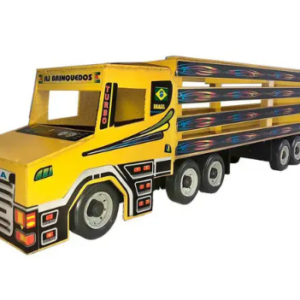 BRINQUEDO CARRETA DE MDF BAU/TANQUE