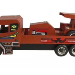 BRINQUEDO TRATOR COM CARRETINHA MDF