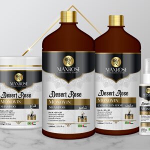 KIT DESERT ROSE SHAMP/COND/MASC/TONICO - MAXROSE