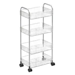 CARRINHO ORGANIZADOR C/ RODINHA MULTIUSO 4 ANDARES - KEHOME