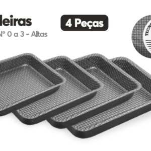 JOGO DE ASSADEIRA ALTAS 4PCS - PATOLUX