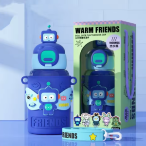 GARRAFA TERMICA INFANTIL COM SUPORTE E ALCA 450ML