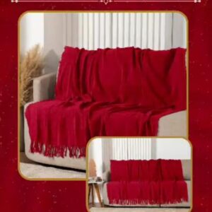 MANTA DE SOFA COM FRANJA 1.40 X 1.70 DOHA - LUNAX