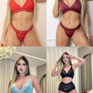 CONJUNTO CK VARIADOS / RENDA C/ 12 UNIDADES (J)