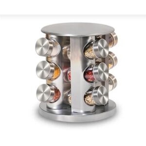 PORTA TEMPERO GIRATORIO INOX 12 PCS - KEHOME