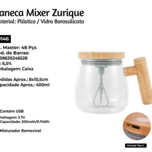 CANECA ELETRICA MISTURADOR USB - KEHOME