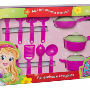 BRINQUEDO JOGO DE PANELINHAS E UTENSILIOS C/ 11 PCS - CTOYS