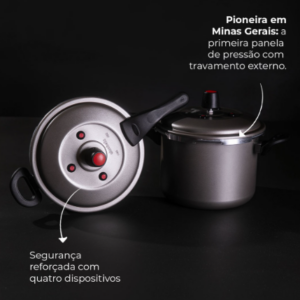 PANELA DE PRESSAO A.A 4,5L FECHAMENTO EXTERNO - ALUMBELLA