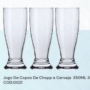 JG DE COPO TULIPA 350ML C/ 3 UNIDADES - DYNAMICA