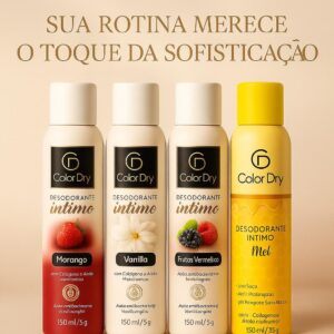 DESODORANTE INTIMO 150ML C/ 6 UNIDADES - COLOR DRY