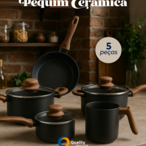 JOGO DE PANELAS PEQUIM 5 PCS - QHOUSE