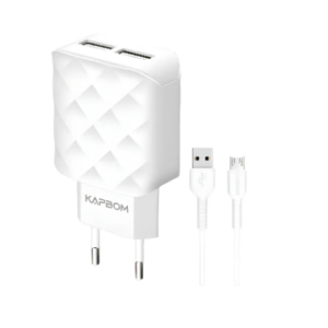 FONTE DE CARREGADOR 5.1A C/ CABO USB KA-372 - KAPBOM