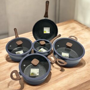 JOGO DE PANELA COM INDUCAO T. VIDRO C/ 5 PCS - VISTA HOME