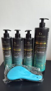 KIT CAPILAR CRONOGRAMA C/ 4 ITENS + PENTE - GLAMMAIS