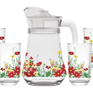 JOGO DE JARRA 1,8L COM 4 COPOS 265ML - HAUSKRAFT