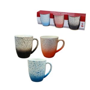 JOGO DE CANECAS COLORIDAS 330ML C/ 3 PCS - HAUSKRAFT