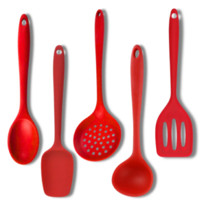 JOGO DE TALHERES DE SILICONE C/ 5 PCS